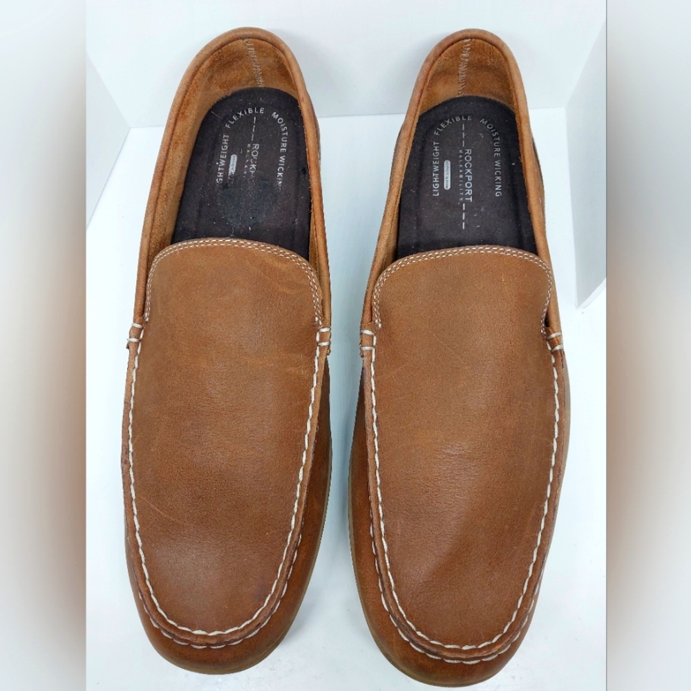ROCKPORT Size-11 Brown Leather Shoes